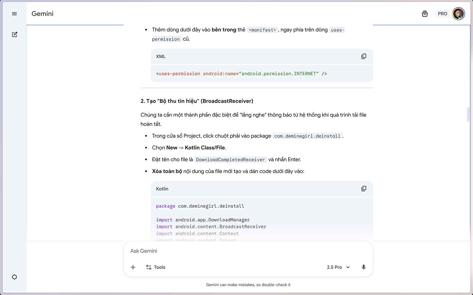 Không cần code giỏi vẫn có thể làm được! 15 Tao ung dung Android Gemini AI moi 0003 Screenshot 2025 10 15 at 3.30.37 PM