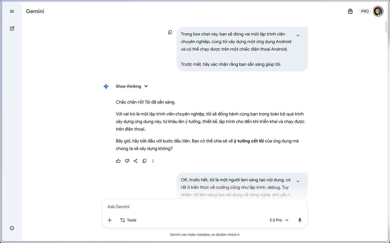 Không cần code giỏi vẫn có thể làm được! 3 Tao ung dung Android Gemini AI moi 0006 Screenshot 2025 10 15 at 2.11.13 PM