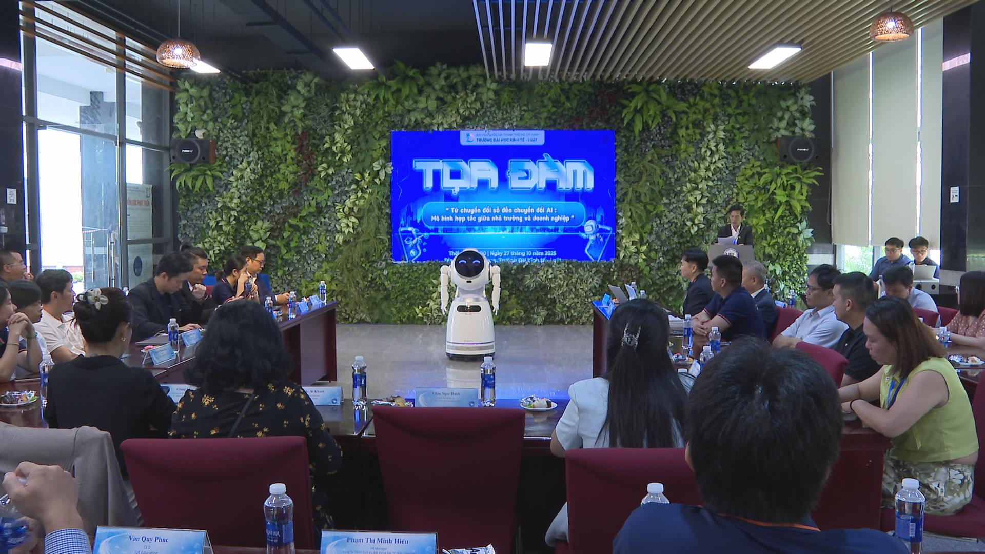 Đại học Kinh tế – Luật mở hướng huấn luyện mới cho doanh nghiệp 1 Đưa A.I vào đào tạo: Đại học Kinh tế – Luật mở hướng huấn luyện mới cho doanh nghiệp - Ảnh 1.