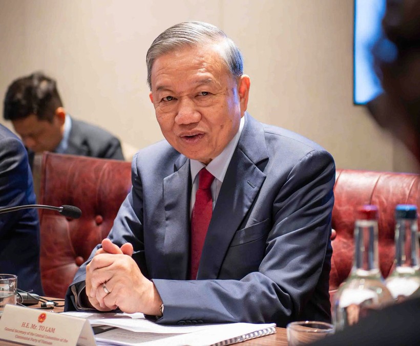 Tổng bí thư Tô Lâm phát biểu tại buổi Tọa đàm. Ảnh: Dangcongsan.gov.vn. Anh 1.jpg