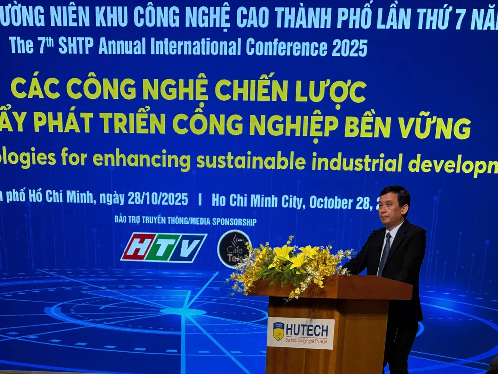 GS.TS Nguyễn Kỳ Phùng, Trưởng Ban quản lý SHTP phát biểu tại hội nghị. Ảnh: THU HÀ CÔNG NGHỆ