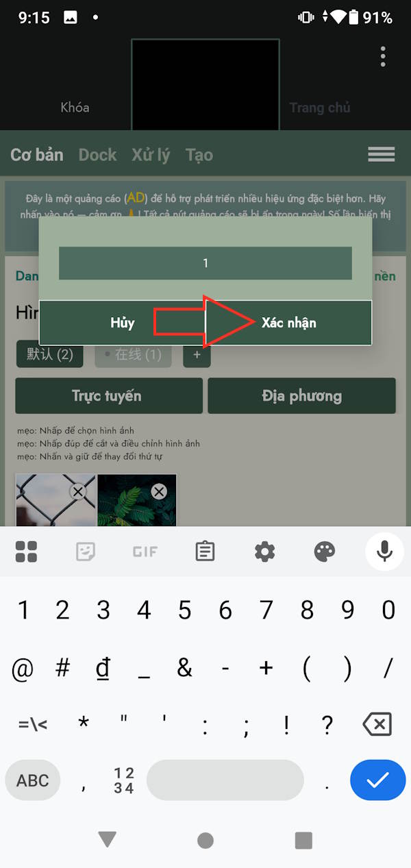 Cách cài đặt hiệu ứng Liquid Glass trên điện thoại Android 2 Tạo trình hình nền DockWalls