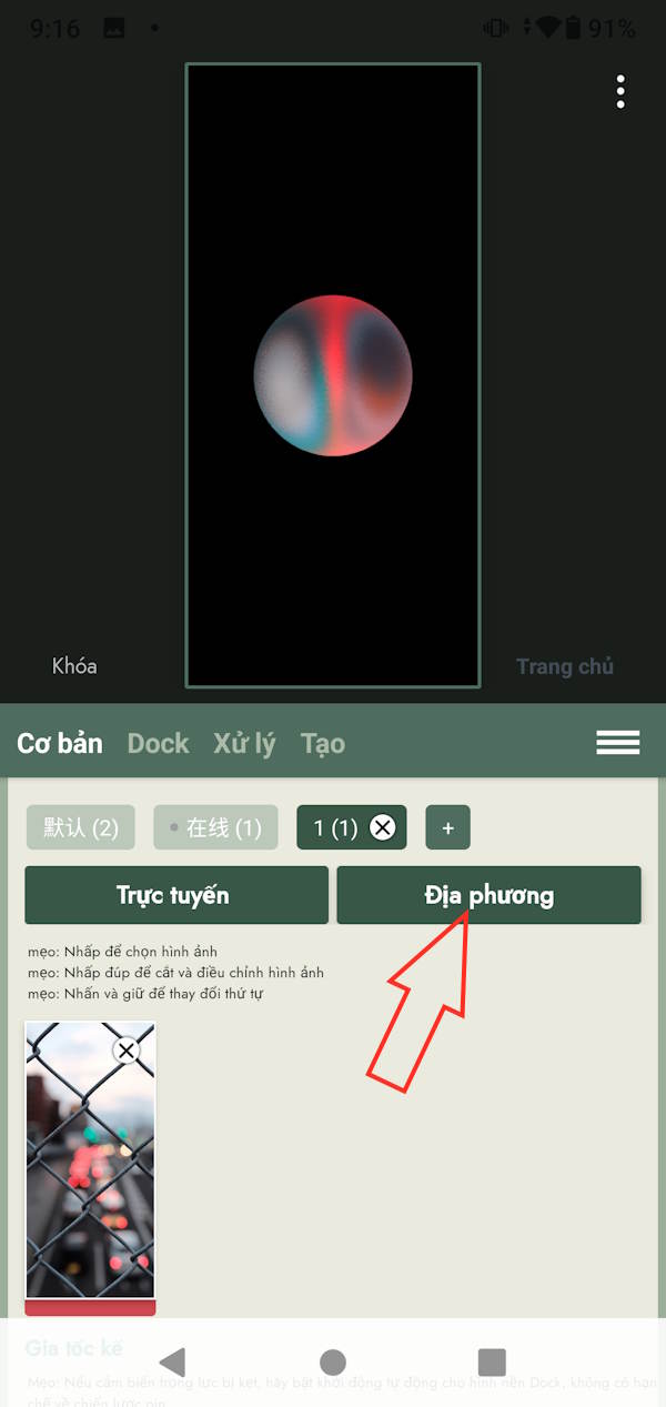 Cách cài đặt hiệu ứng Liquid Glass trên điện thoại Android 3 Tải ảnh làm hình nền Android