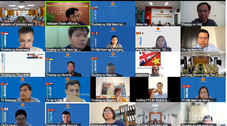 Hội nghị giao ban xúc tiến thương mại tháng 9/2025 với các Thương vụ Việt Nam ở nước ngoài được tổ chức trực tuyến tại nhiều điểm cầu.
