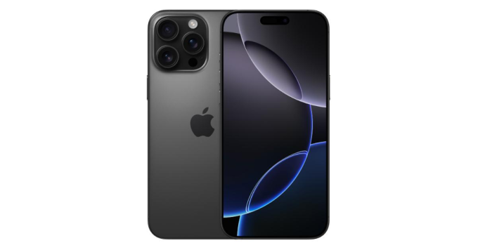 iPhone 16 Pro Max phiên bản màu đen. Ảnh: Apple