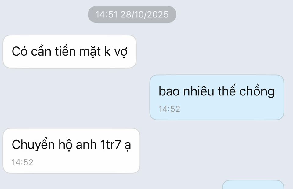 Tháng nào chồng cũng đưa tiền, vợ chỉ ước tiền ai nấy tiêu: Đoạn tin nhắn hé lộ lý do- Ảnh 2. Tháng nào chồng cũng đưa tiền, vợ chỉ ước tiền ai nấy tiêu: Đoạn tin nhắn hé lộ lý do- Ảnh 2.