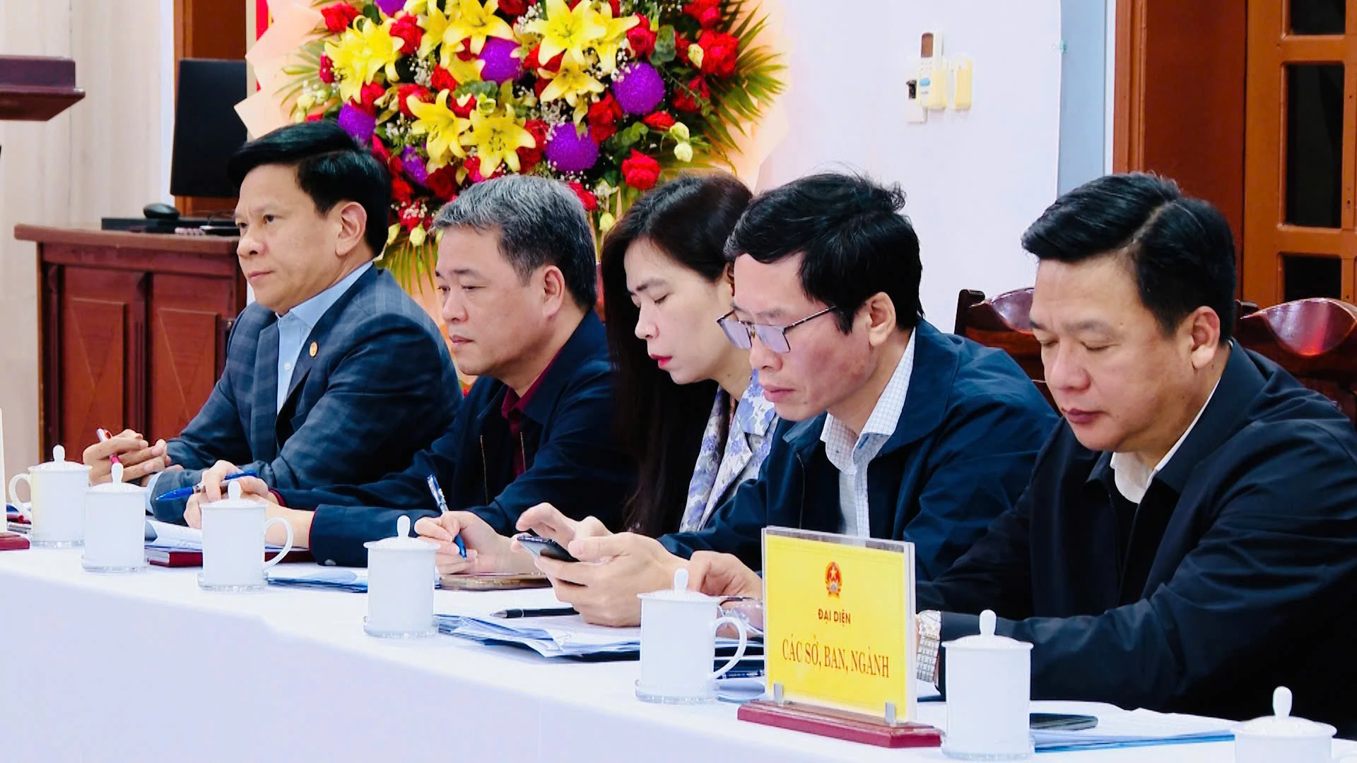 Đồng chí Lê Vĩnh Thế, TUV, Phó Chủ tịch HĐND tỉnh tham dự buổi làm việc - Ảnh: B.C 