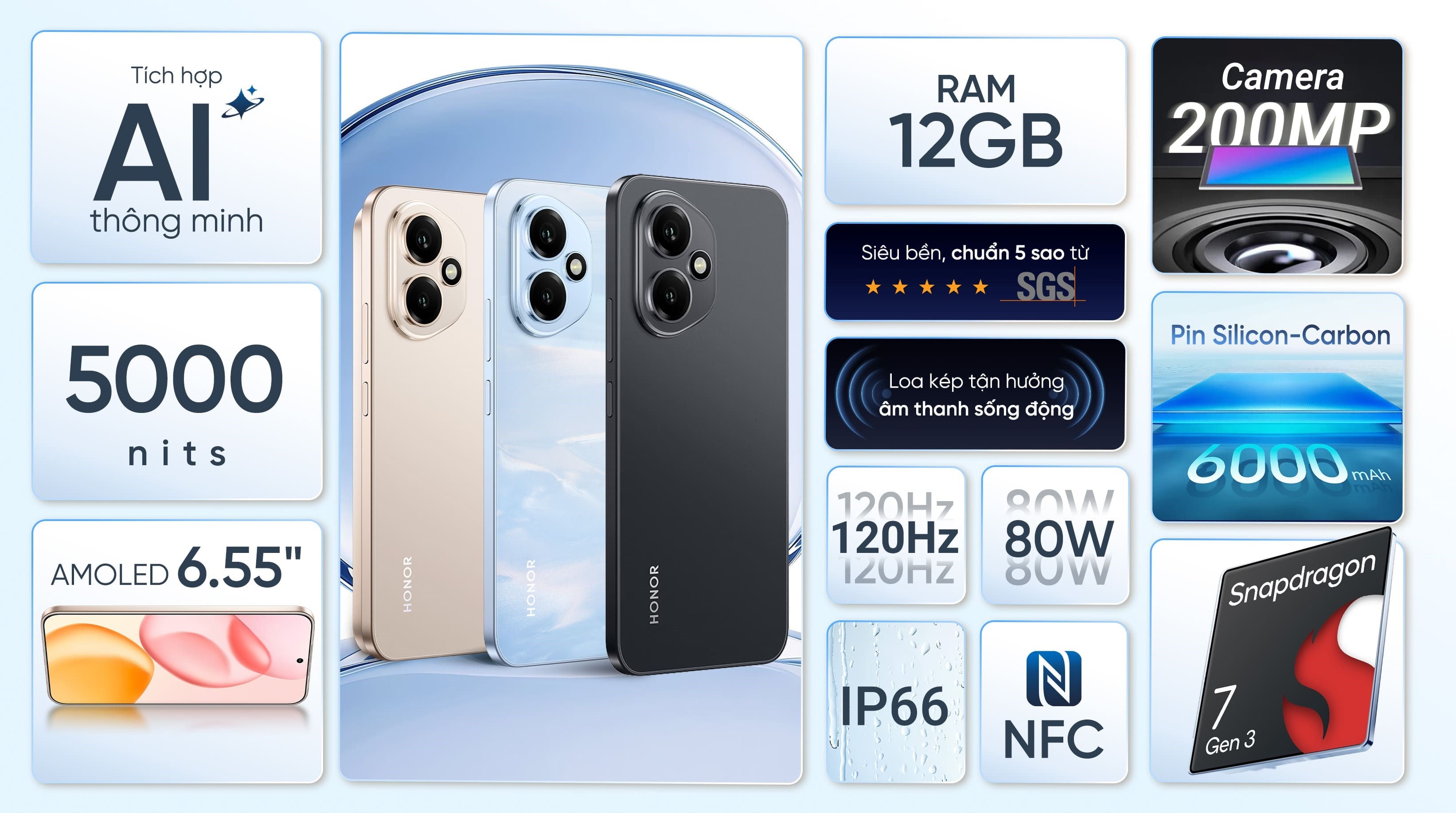 Honor 400 512GB chính hãng, tặng bảo hiểm rơi vỡ màn hình 6 tháng