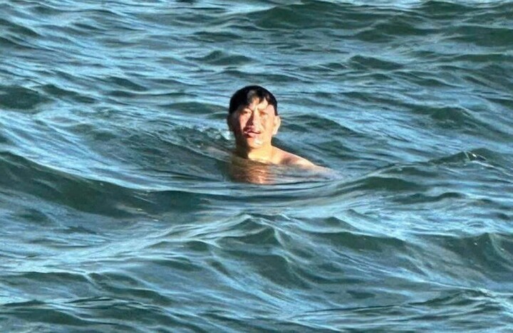 Anh Lê Văn Sanh được phát hiện và cứu sống. (Ảnh: B.P)