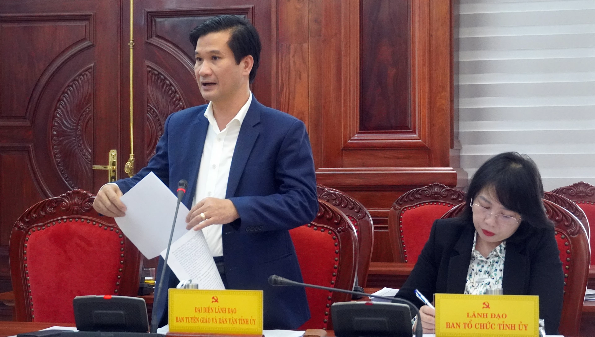 Đại hội đại biểu Phụ nữ tỉnh Quảng Trị lần thứ I diễn ra từ ngày 5 - 6/12/2025 3 Đồng chí Nguyễn Chiến Thắng, Phó Bí thư Tỉnh ủy, Chủ tịch Ủy ban MTTQ Việt Nam tỉnh phát biểu chỉ đạo tai hội nghị - Ảnh: N.M