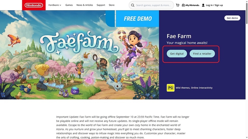 Khám phá Fae Farm - Game co-op nhập vai và mô phỏng trang trại 8 Tải Fae Farm trên Nintendo Switch
