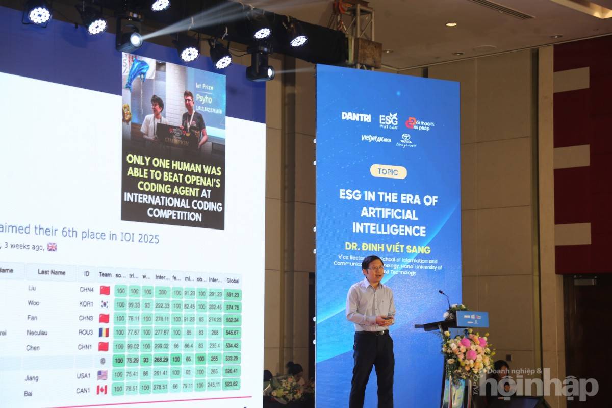 TS. Đinh Viết Sang: AI mở ra cơ hội vàng cho tăng trưởng bền vững ESG