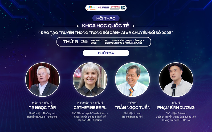Đào tạo truyền thông trong bối cảnh AI và chuyển đổi số 1 Hội thảo được chủ trì bởi nhiều học giả và chuyên gia uy tín.