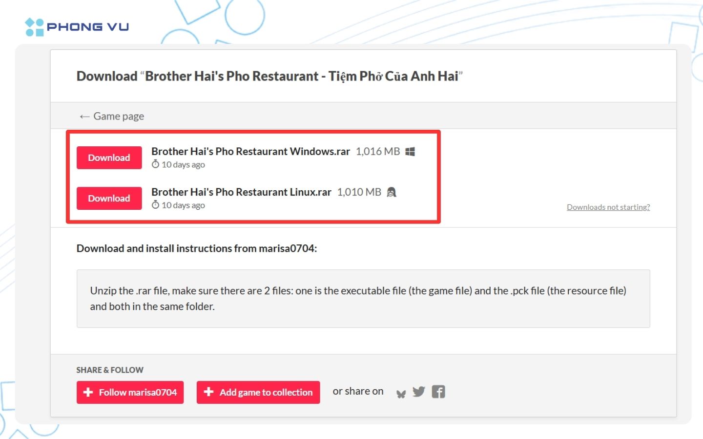 Chọn phiên bản phù hợp với hệ điều hành của bạn
