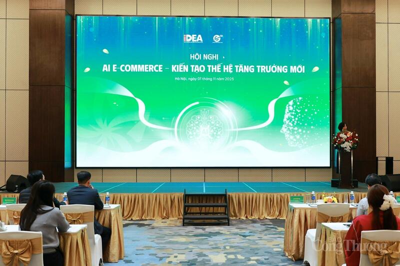 Kiến tạo thế hệ tăng trưởng mới trong thương mại điện tử 1 Toàn cảnh Hội nghị AI E-Commerce - Kiến tạo thế hệ tăng trưởng mới. Ảnh: Quỳnh Trang.