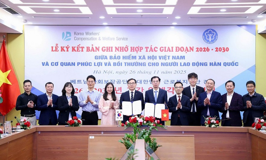 Việt Nam - Hàn Quốc tăng cường hợp tác chuyển đổi số, ứng dụng AI trong lĩnh vực bảo hiểm xã hội Việt Nam - Hàn Quốc tăng cường hợp tác chuyển đổi số, ứng dụng AI trong lĩnh vực bảo hiểm xã hội