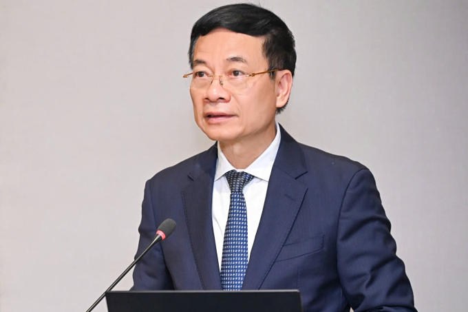 Bộ trưởng Khoa học và Công nghệ Nguyễn Mạnh Hùng. Ảnh: Minh Sơn