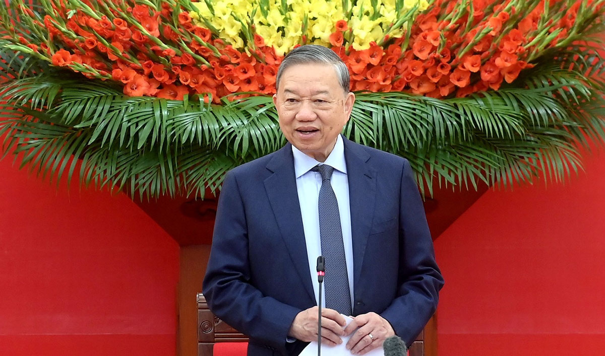 Tổng Bí thư Tô Lâm phát biểu tại Hội nghị.