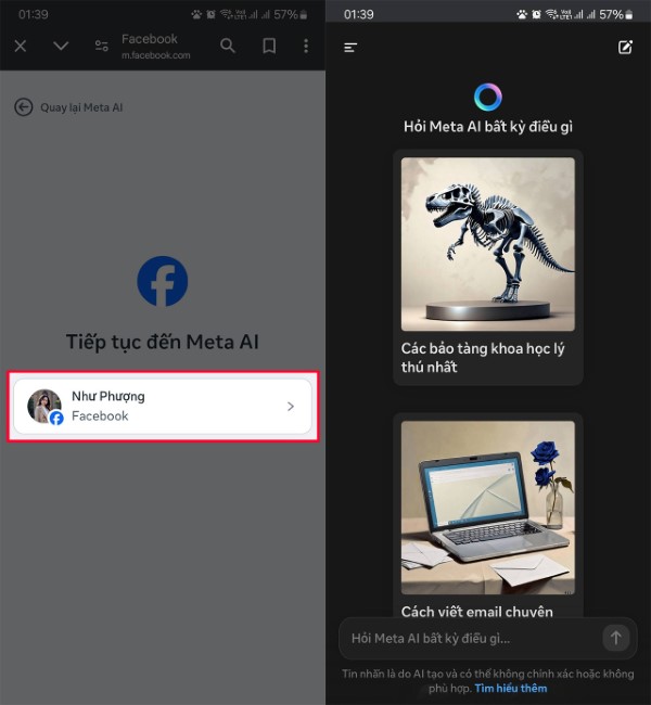 Hướng dẫn chi tiết và đầy đủ nhất 4 Nhấn tiếp tục đăng nhập bằng Facebook