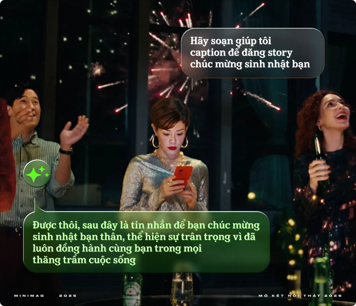 Khi AI thay ta kết nối “thật”: Hay quá! Cảm ơn bạn! Chúc mừng năm mới!- Ảnh 3.