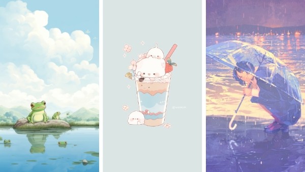 Những hình ảnh hoạt hình dễ thương với gam màu sáng