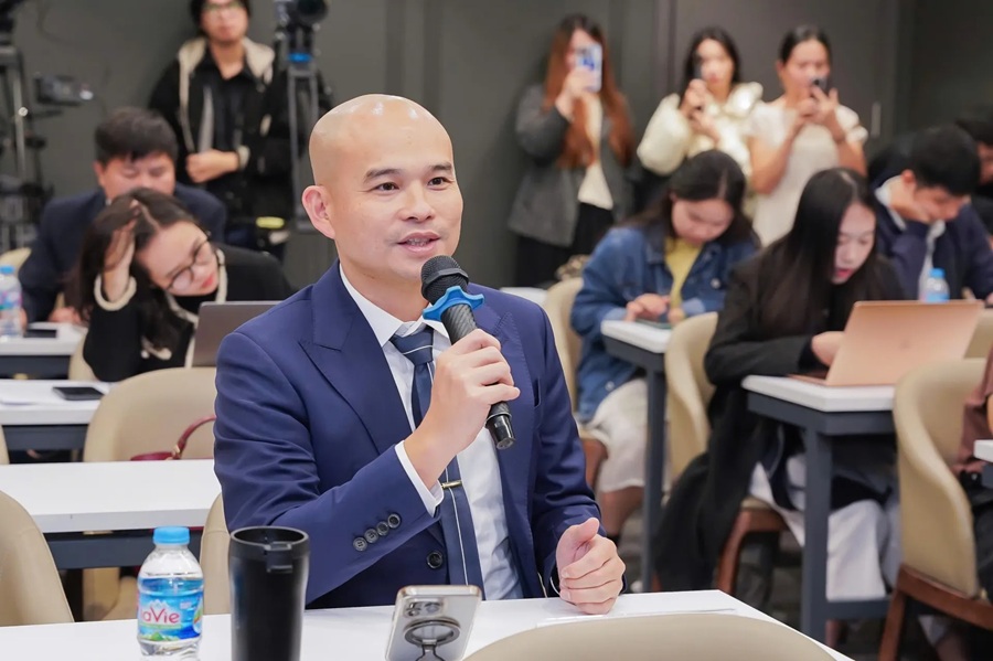 Ông Hà Tiến Dũng, Chủ tịch Tập đoàn Tây Bắc TV chia sẻ tại tọa đàm