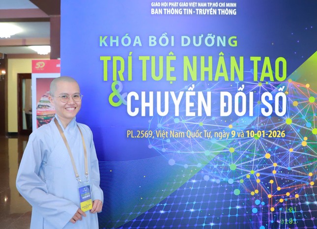 Sư cô Thích nữ Nghĩa Trường (tỉnh Cà Mau) - Ảnh: Trung Thắng