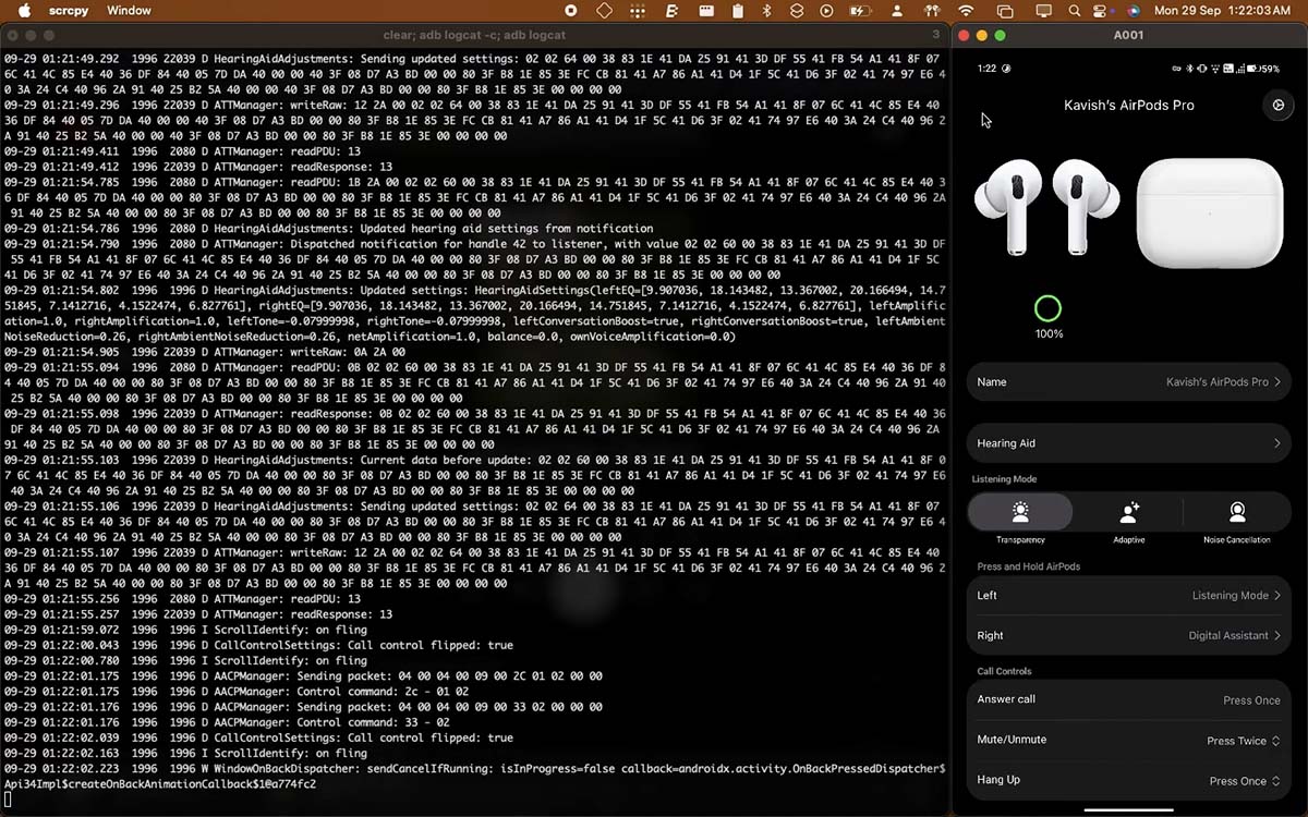 Đây là ứng dụng giúp Android kết nối AirPods y hệt iPhone, dùng thực tế không ngờ lại hay đến vậy: LibrePods 8 LibrePOds Kavish Devar