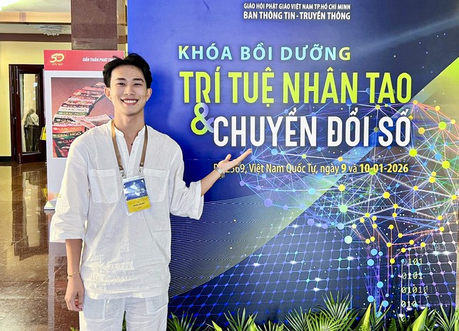 Học viên Trương Đan Huy - Ảnh: Quảng Đạo