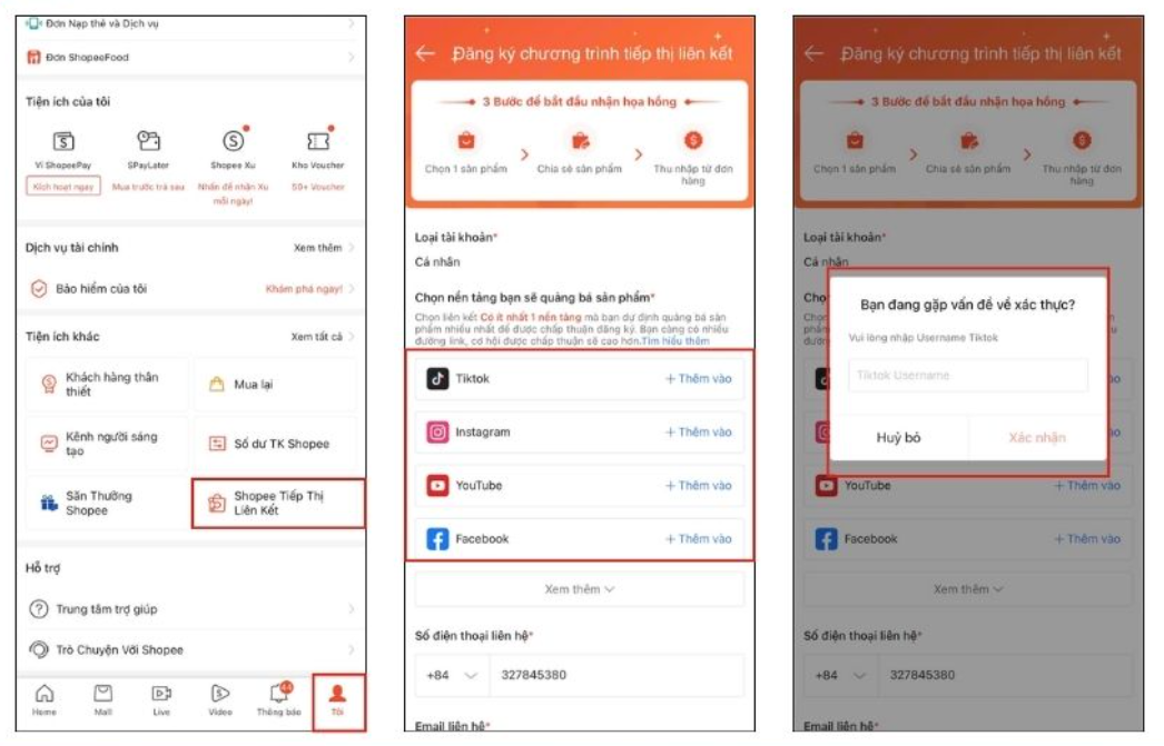 Cách đăng ký để 
