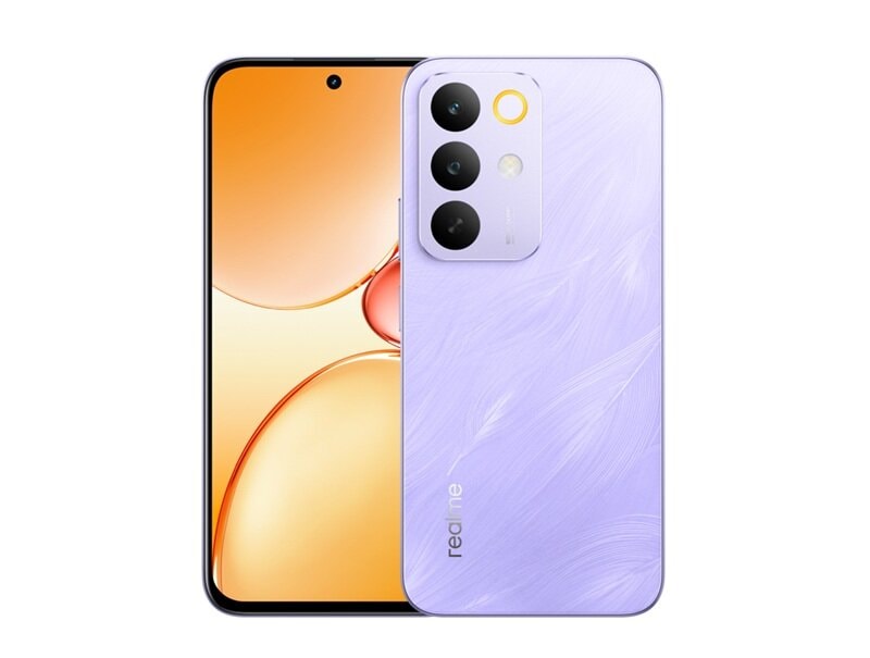 Điện thoại Realme C85 5G thiết kế bền bỉ, pin 7000 mAh.