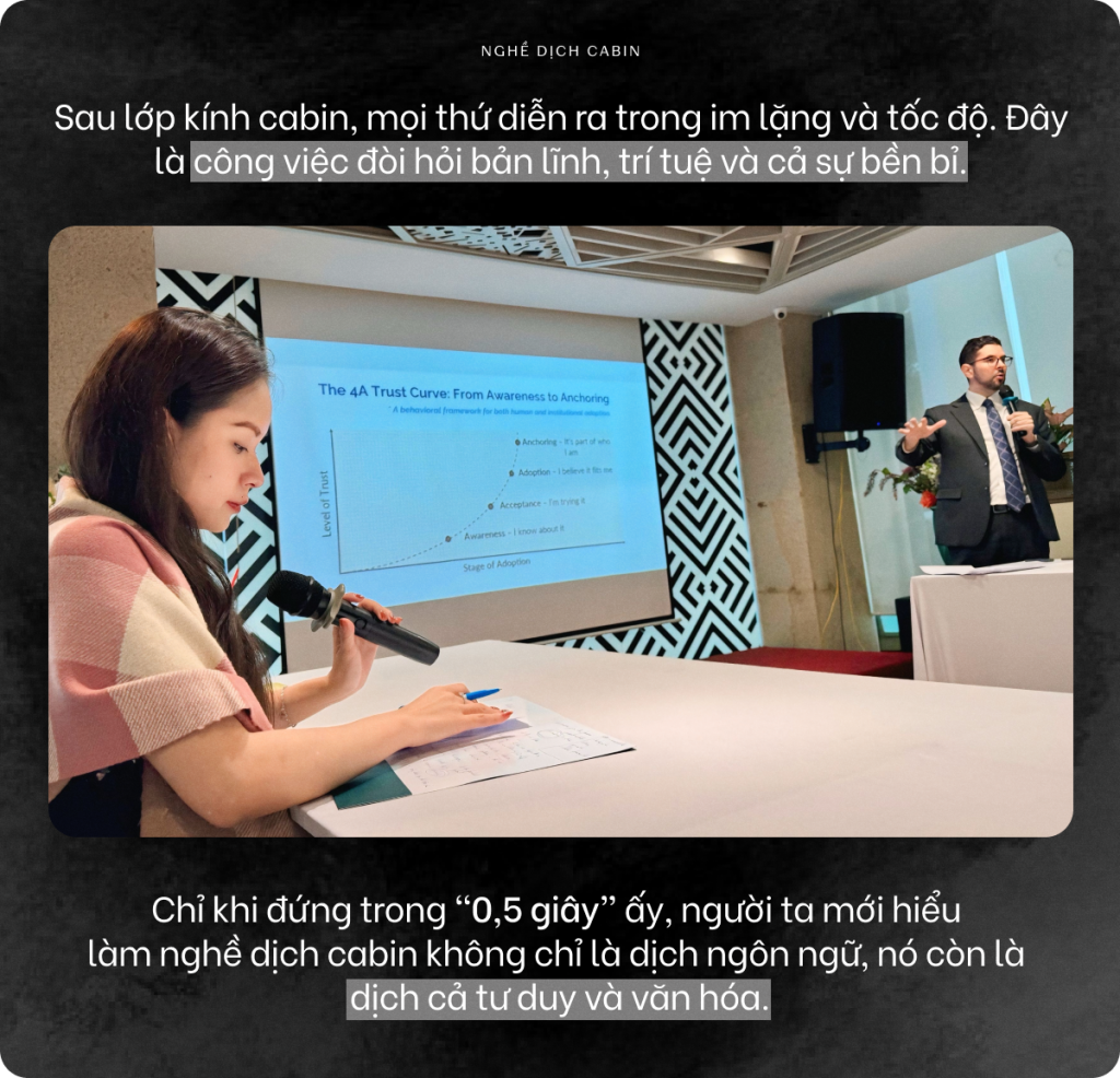 Nữ phiên dịch viên Việt làm nghề Nữ phiên dịch viên Việt làm nghề