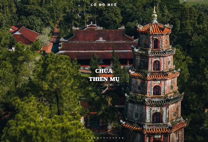 Tết nên đi du lịch ở đâu miền Trung đầu năm không thể bỏ qua việc thăm quan chùa Thiên Mụ