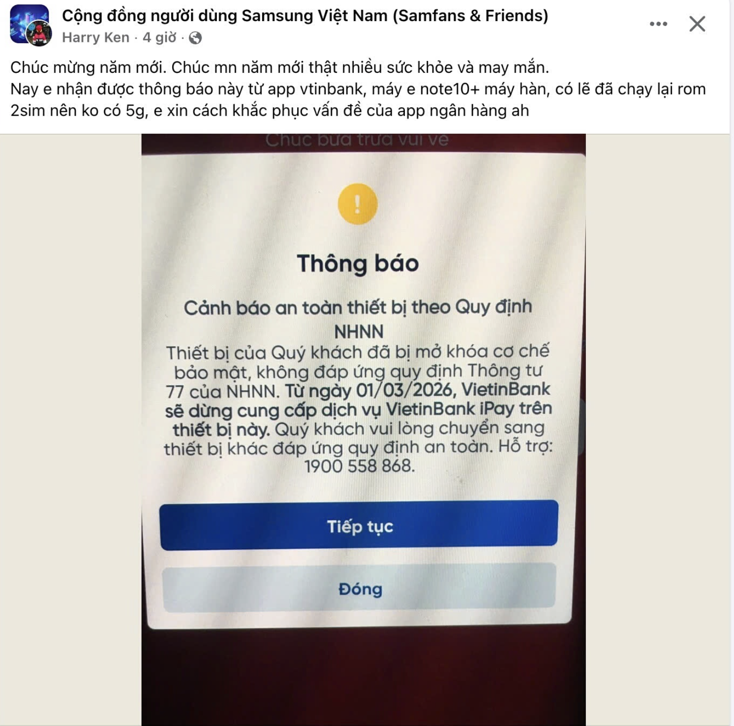 Cách đơn giản để biết điện thoại có nguy cơ bị chặn ứng dụng ngân hàng - Ảnh 1.