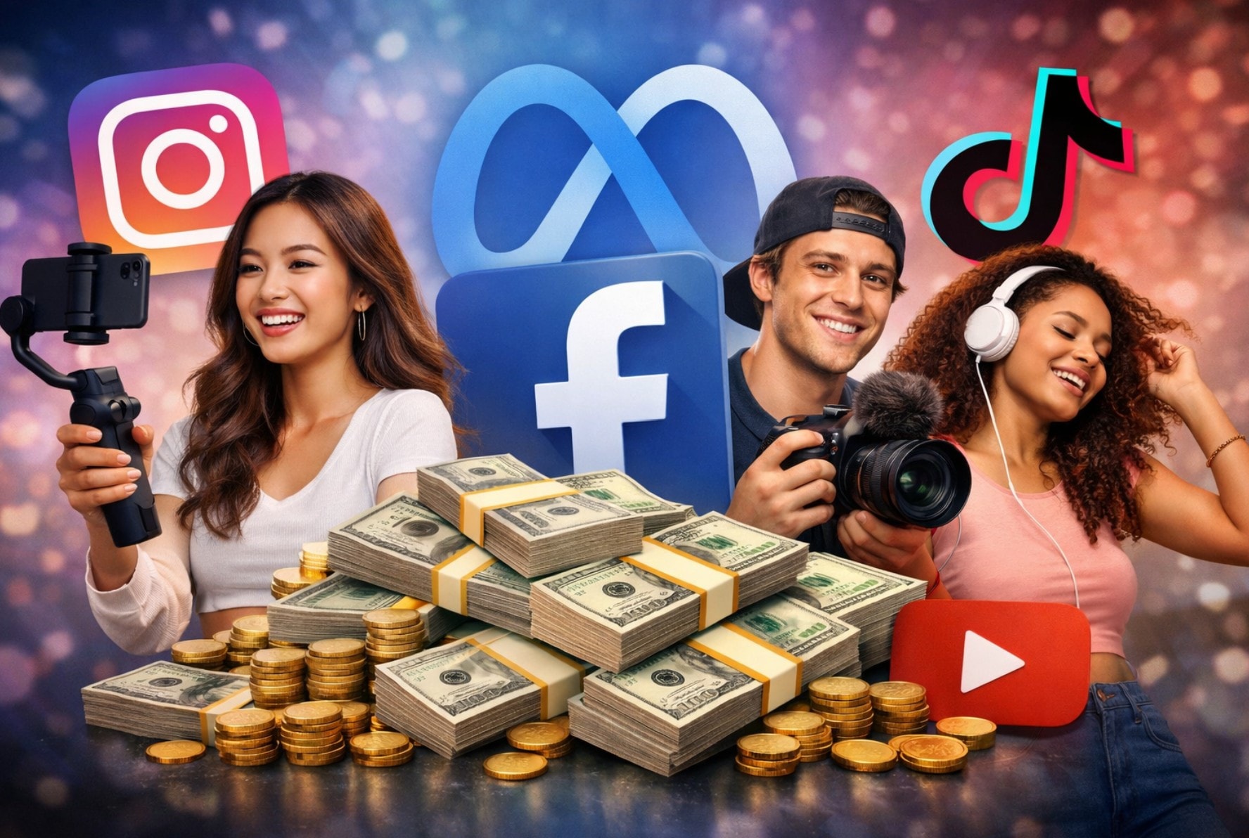 Meta trả tiền cho các ngôi sao Instagram, TikTok, YouTube để đăng nội dung lên Facebook