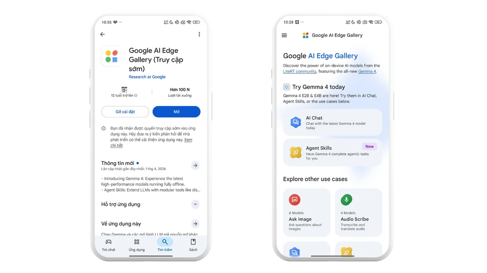 Sử dụng AI miễn phí trên phần cứng điện thoại mà không cần internet 1 Google AI Edge Gallery12 01.webp