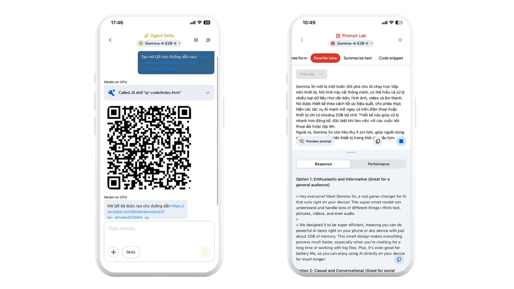 Sử dụng AI miễn phí trên phần cứng điện thoại mà không cần internet 8 Google AI Edge Gallery19 08.webp