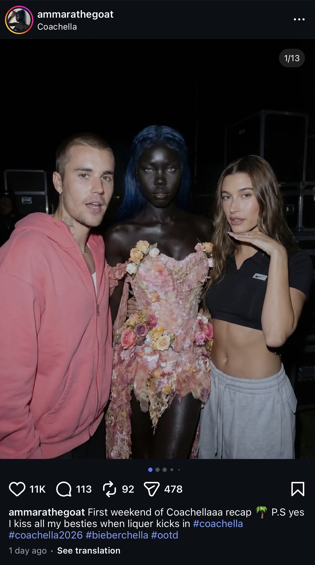 Xuất hiện “ngọc trai đen” đẹp như thần thoại: “Bạn thân” của Hailey Bieber và Kylie Jenner, nhan sắc này đến Coachella dễ kiếm tiền tỷ- Ảnh 2.